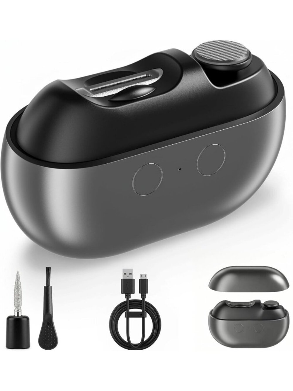 Upgraded Electric Nail Clippers & File - Safe Toenail Trimmer for All Ages